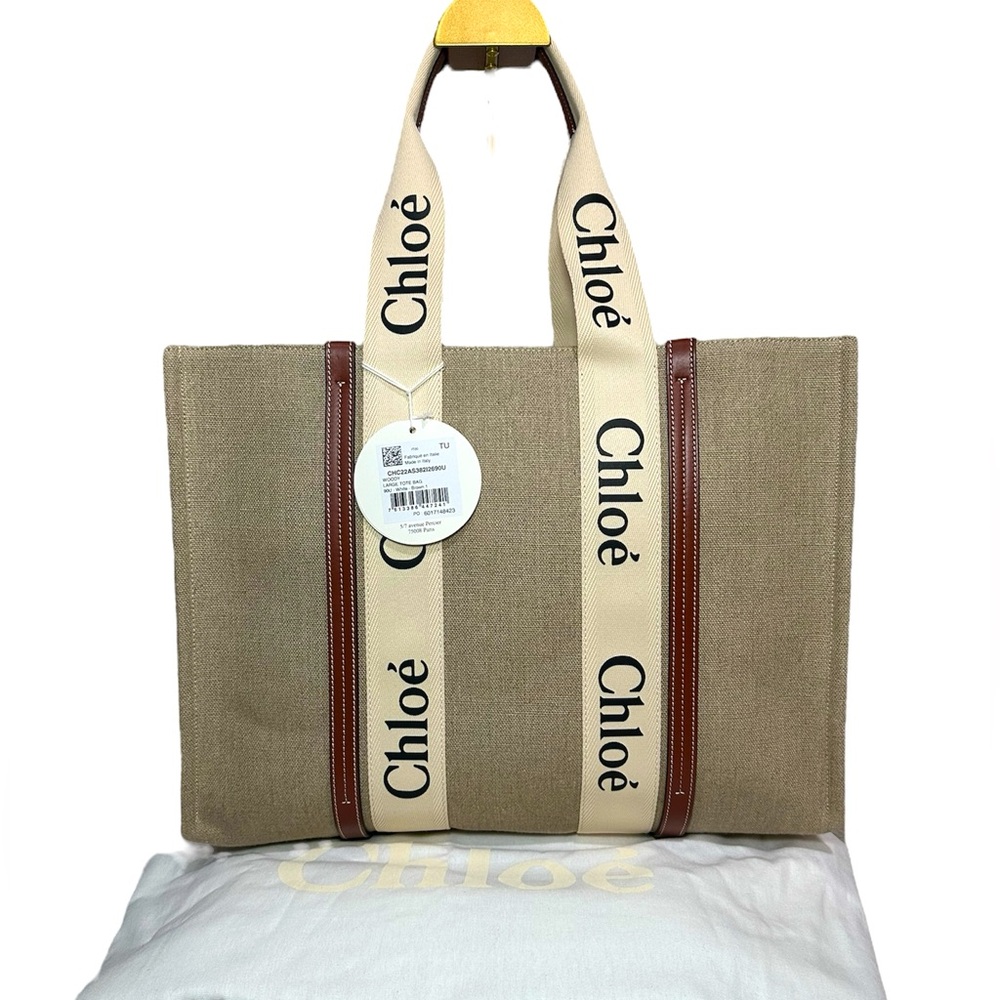 ❌SOLD❌Chloé Woody Large Tote (NWT) + Dustbag - Picture 4 of 10